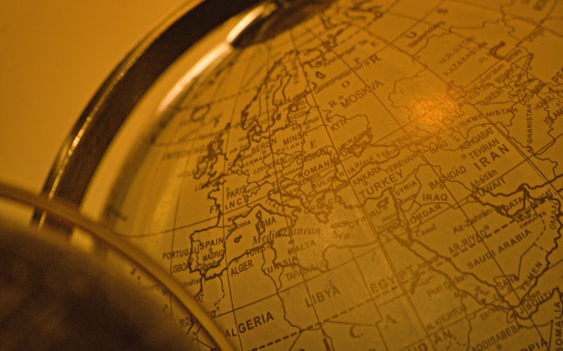 International globe representing multilingual navigation for global stores