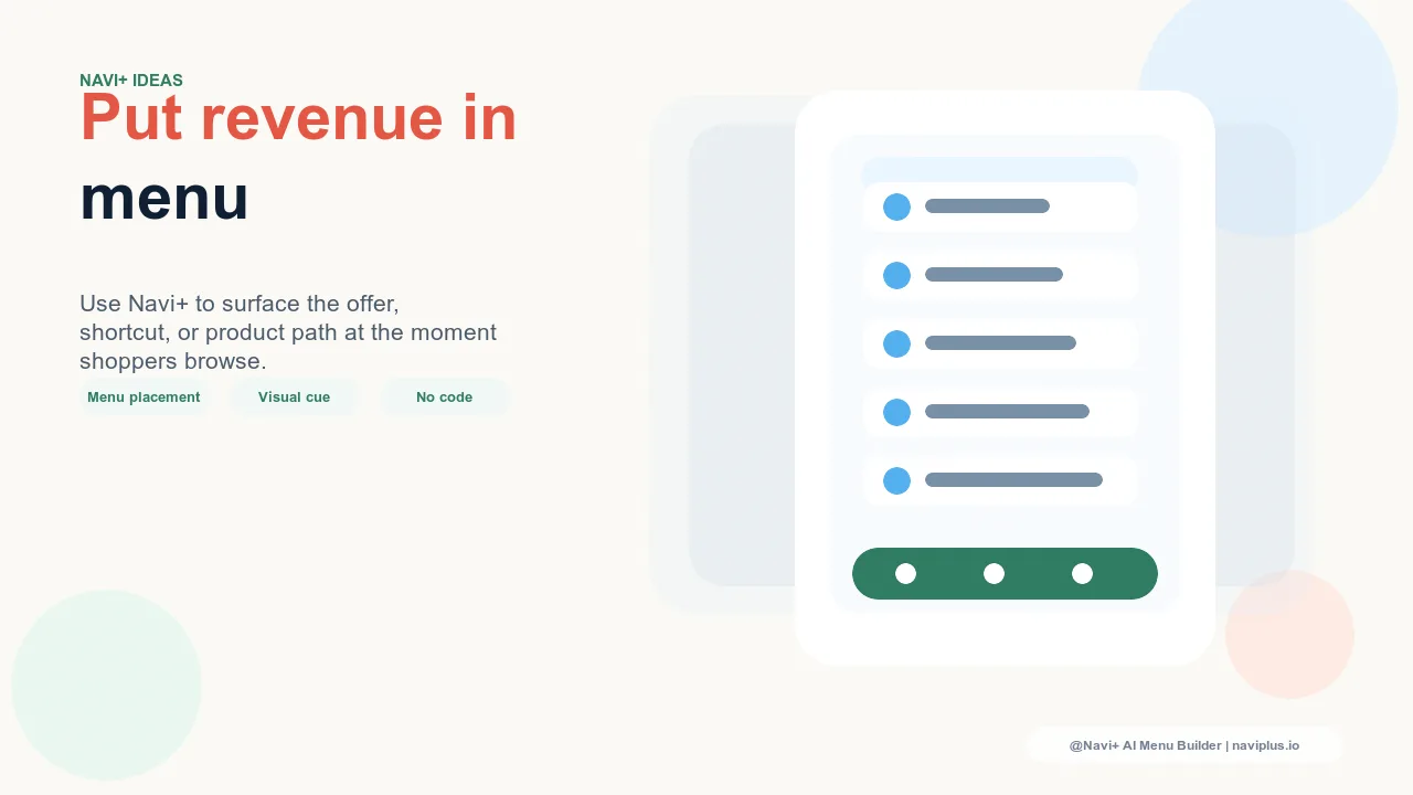 Solution illustration for Returning customers want speed — navigation shortcuts for your highest-value segment