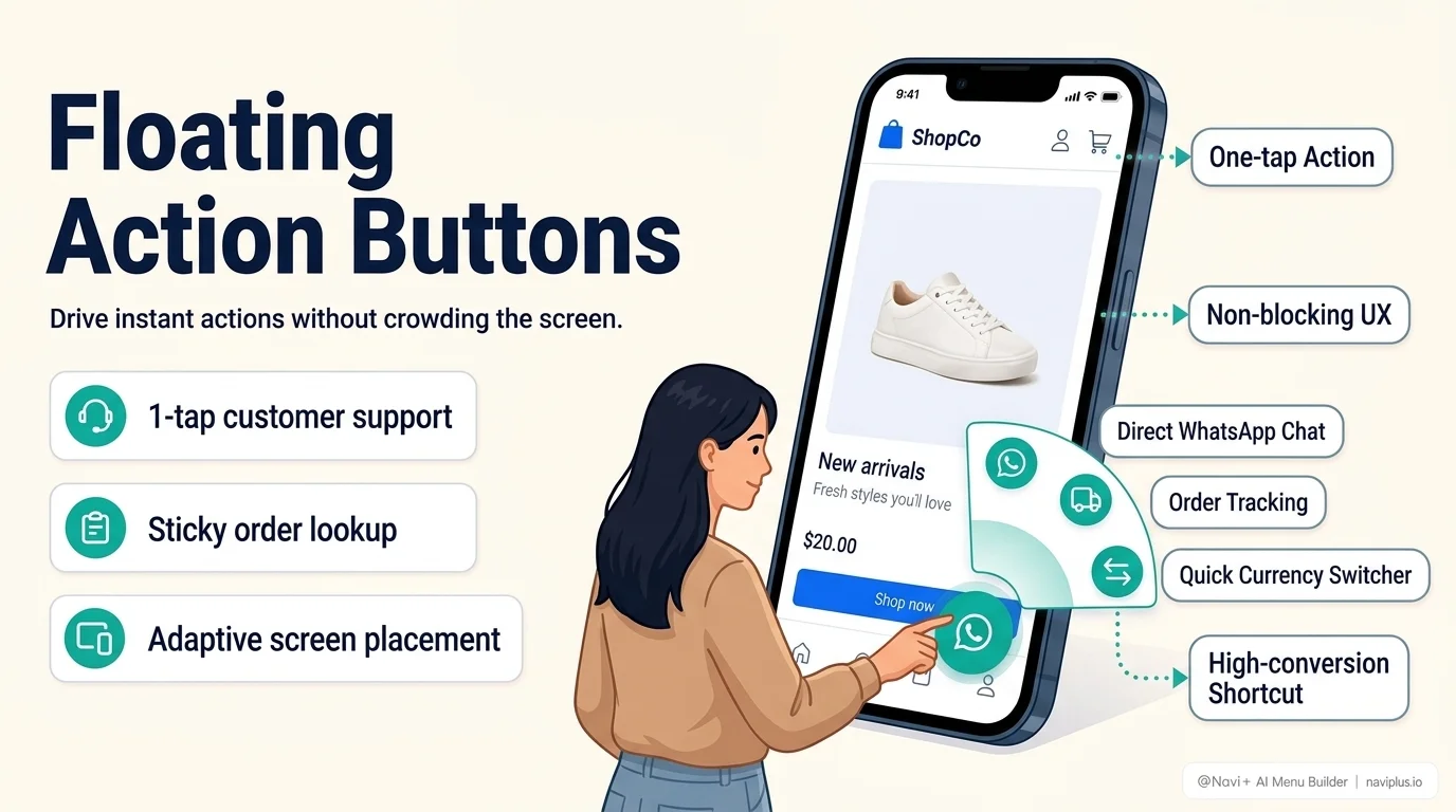 Shopify Floating Action Button FAB and Quick Contact Actions