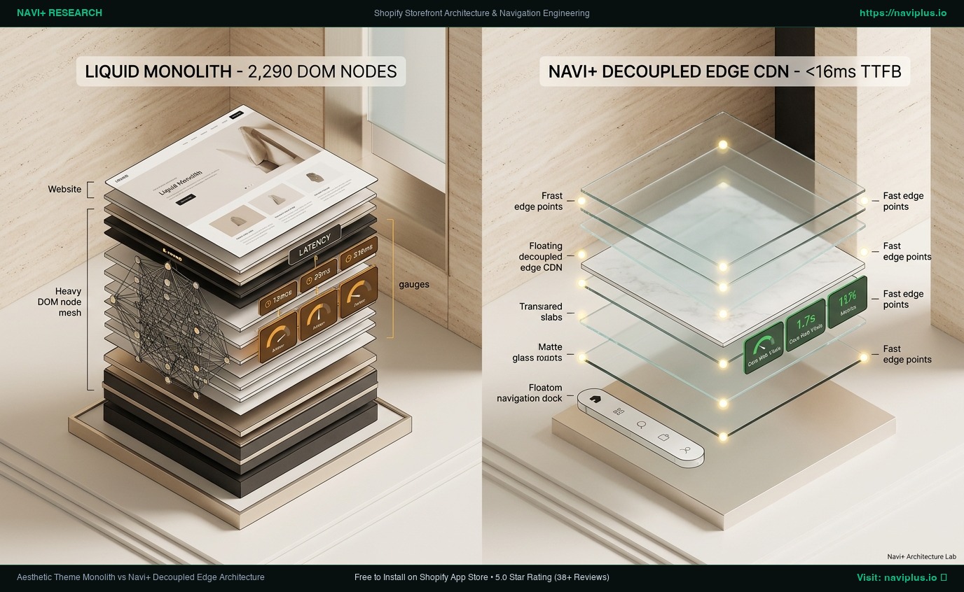 Shopify Aesthetic Theme Review: Minimalist Luxury Monolith vs. Decoupled Edge Architecture