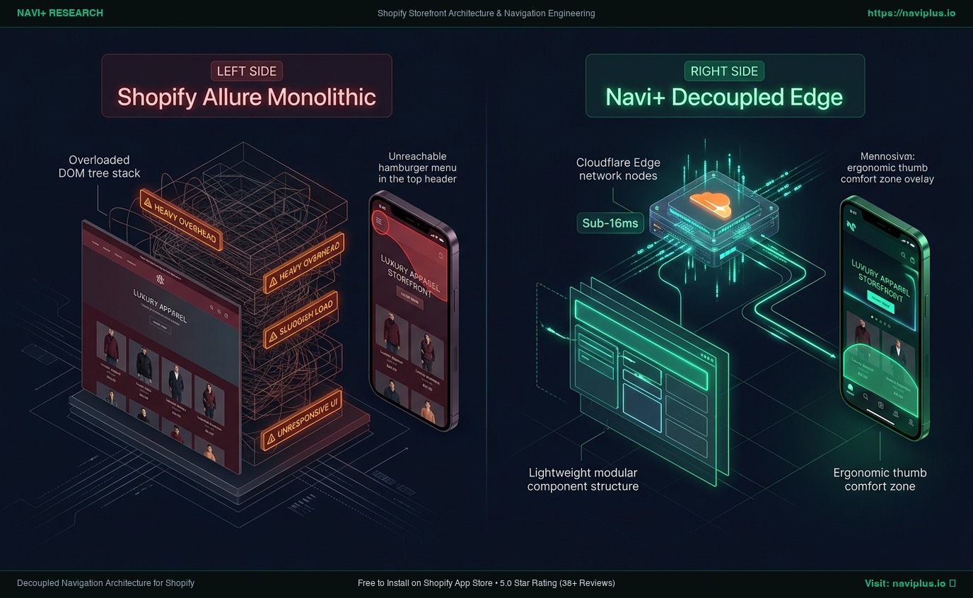 Shopify Allure Theme Review: High-Fashion Runway Couture Monolith vs. Decoupled Edge Architecture