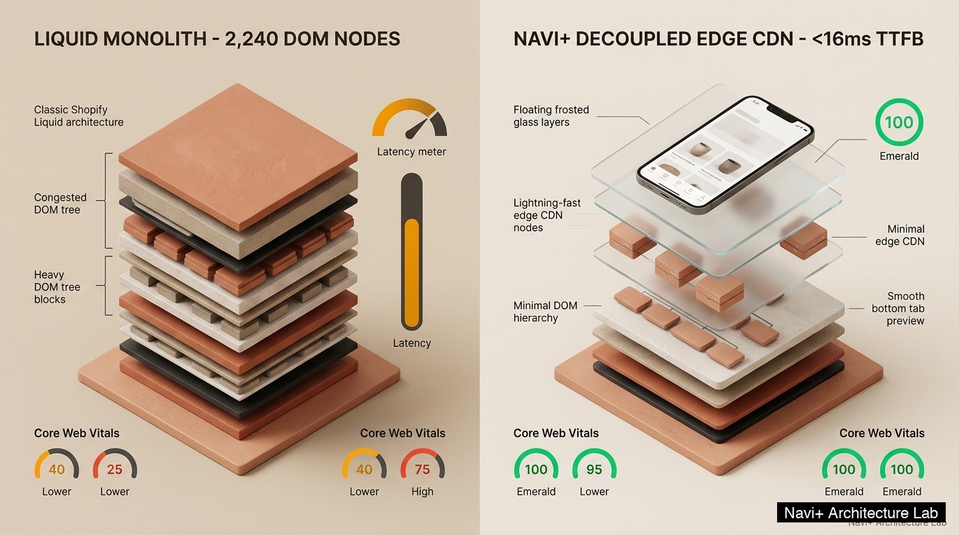Shopify Atelier Theme Review: Artisan Studio Monolith vs. Decoupled Edge Architecture