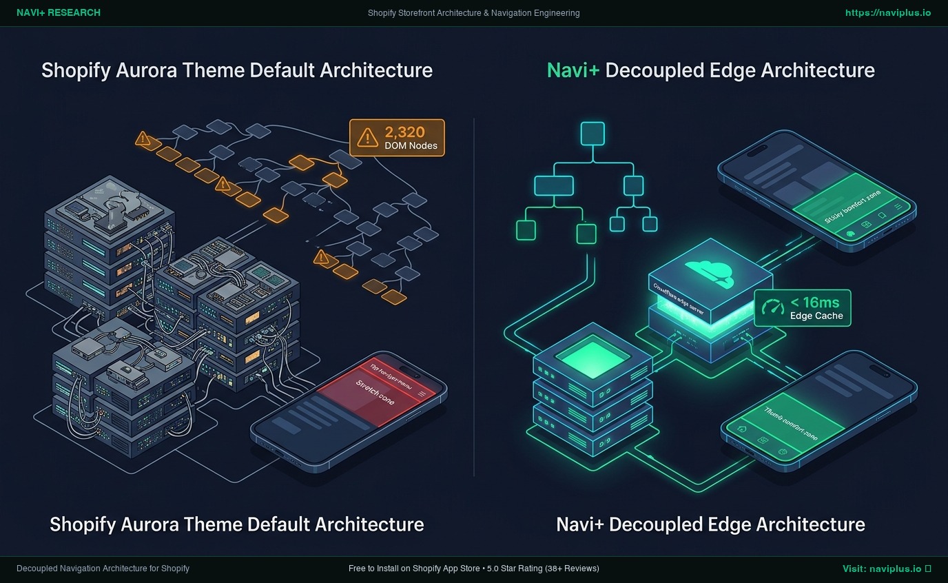 Shopify Aurora Theme Review: Celestial Jewelry & Luminous Beauty Monolith vs. Decoupled Edge Architecture