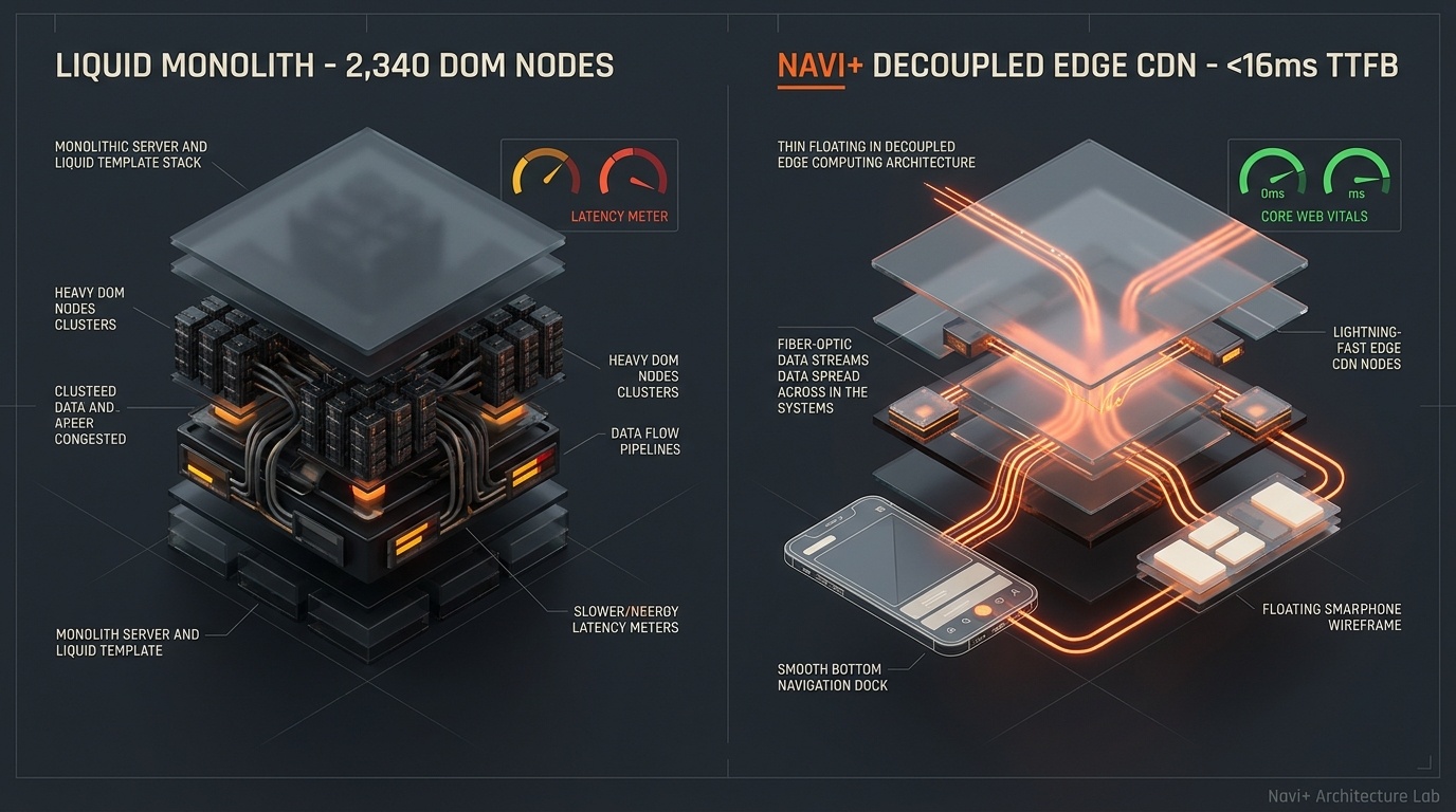 Shopify Azzel Theme Review: Textile Bolt Monolith vs. Decoupled Edge Architecture