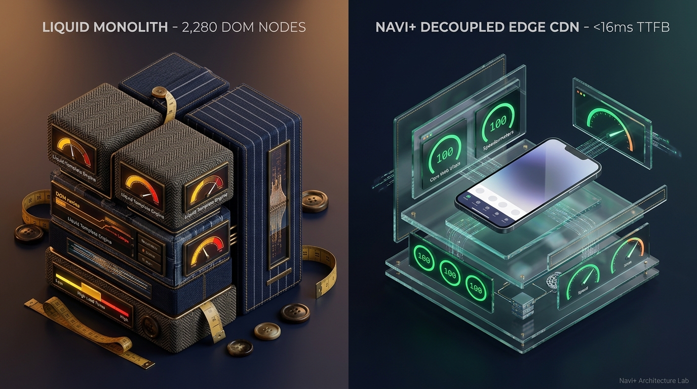 Shopify Bespoke Theme Review: Textile Bolt Monolith vs. Decoupled Edge Architecture