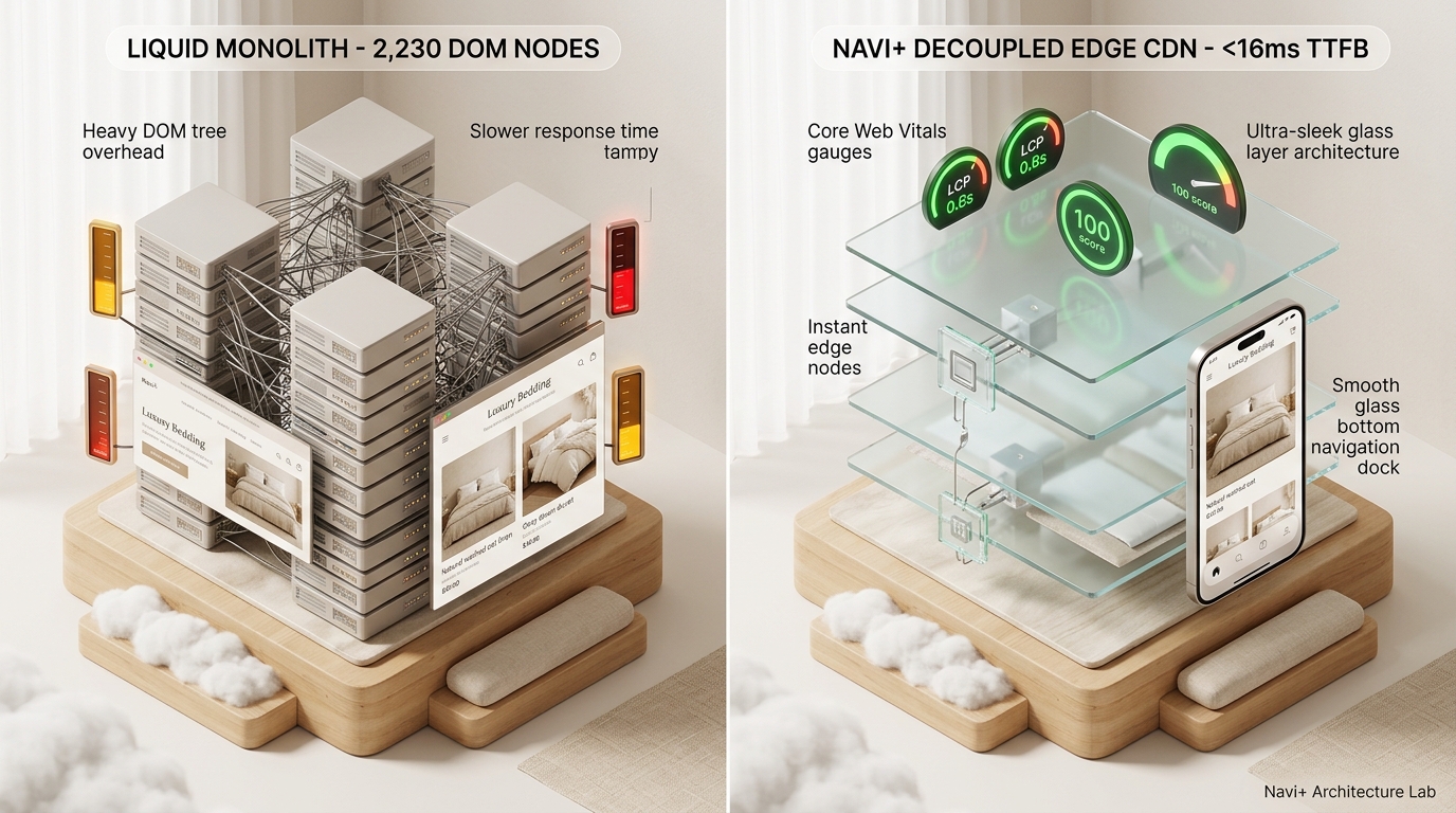 Shopify Cama Theme Review: Textile Bolt Monolith vs. Decoupled Edge Architecture