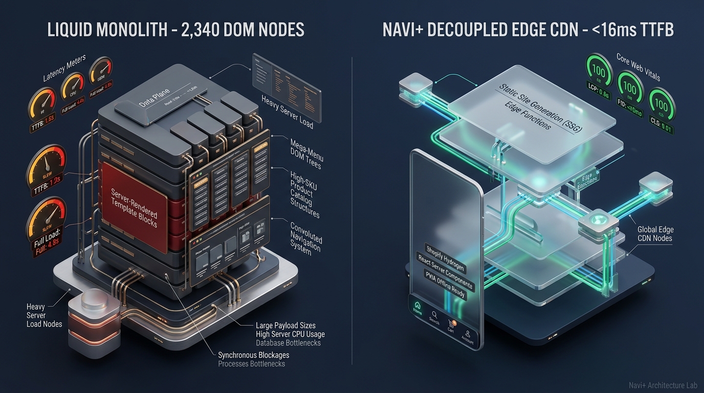 Shopify Capital Theme Review: Textile Bolt Monolith vs. Decoupled Edge Architecture