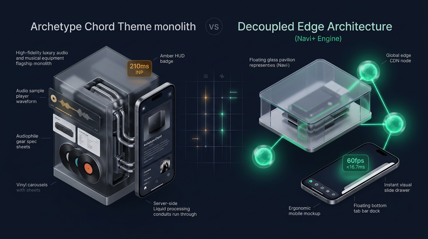 Shopify Chord Theme Review: Archetype Monolith vs. Decoupled Edge Architecture