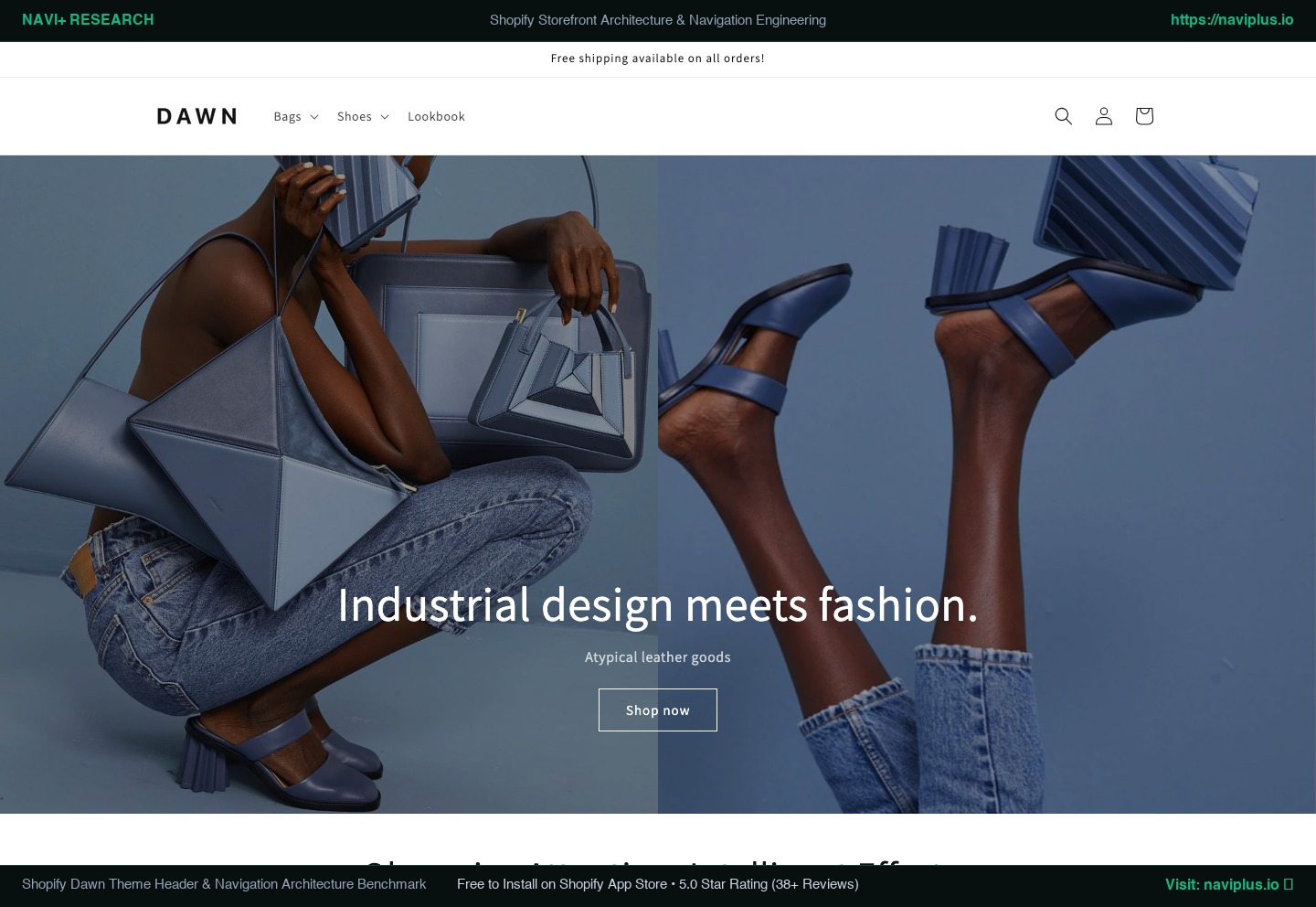 Dawn Theme Header and Navigation Review