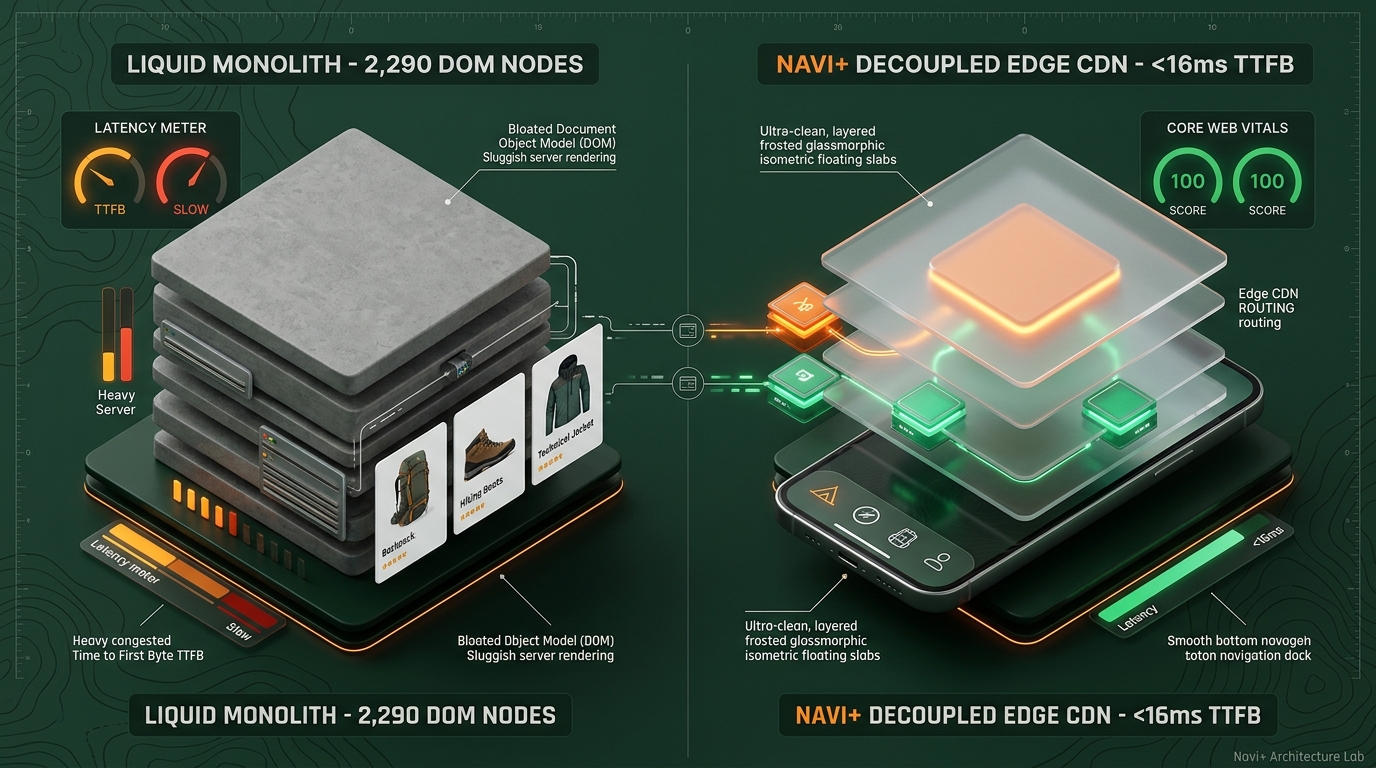Shopify Discovery Theme Review: Textile Bolt Monolith vs. Decoupled Edge Architecture