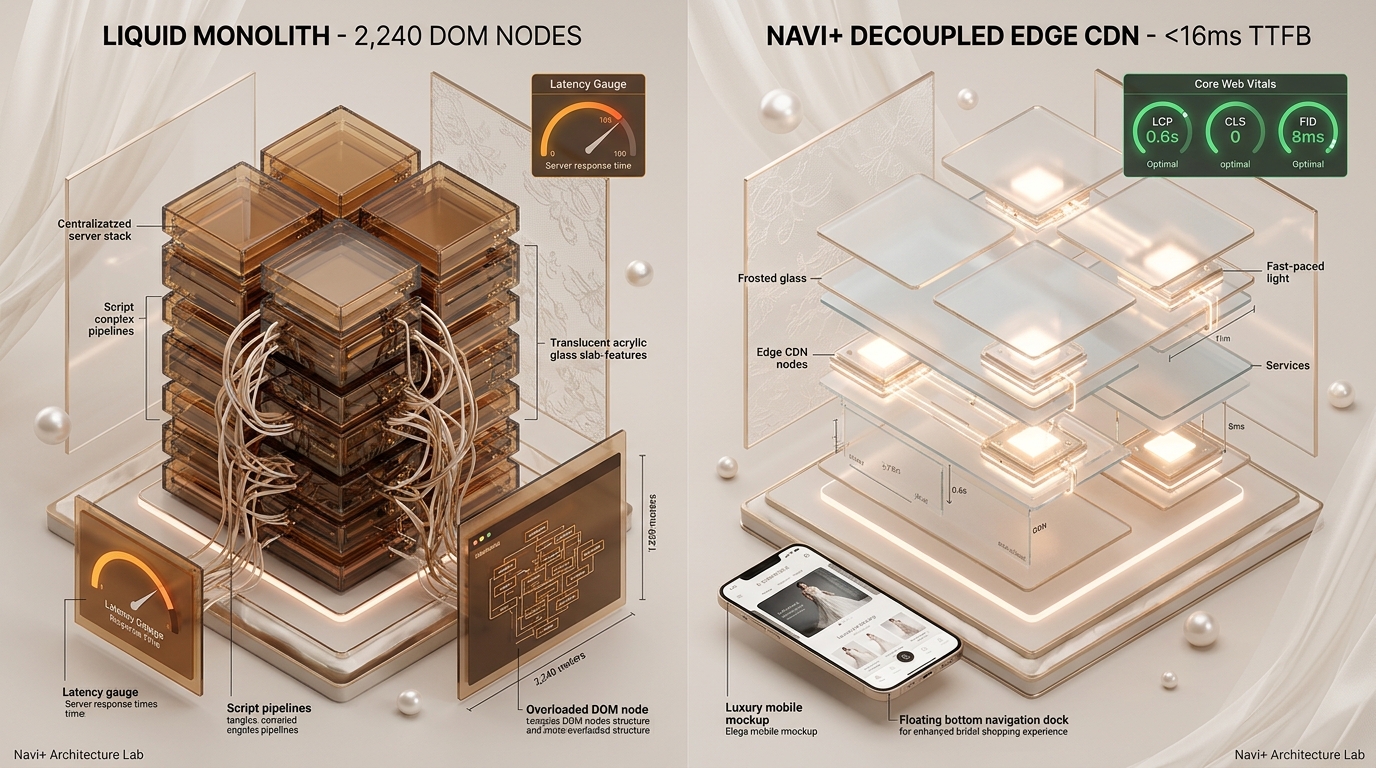 Shopify Elegance Theme Review: Textile Bolt Monolith vs. Decoupled Edge Architecture