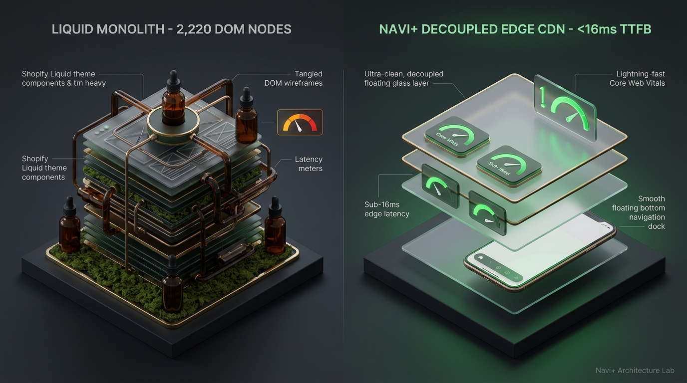 Shopify Elixira Theme Review: Textile Bolt Monolith vs. Decoupled Edge Architecture