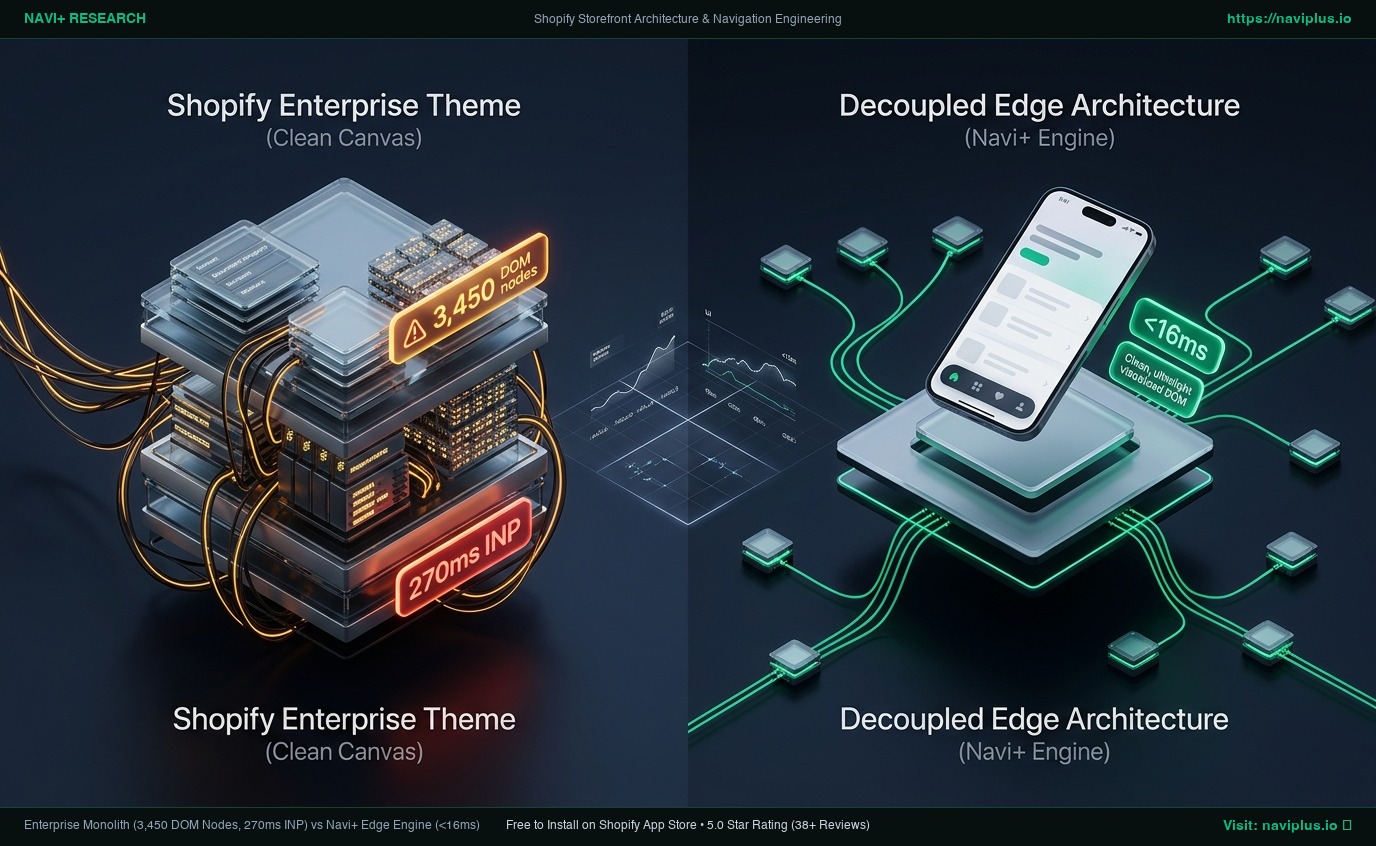 Análise do Tema Shopify Enterprise: Monólito de Grande Catálogo vs. Arquitetura Decoupled Edge