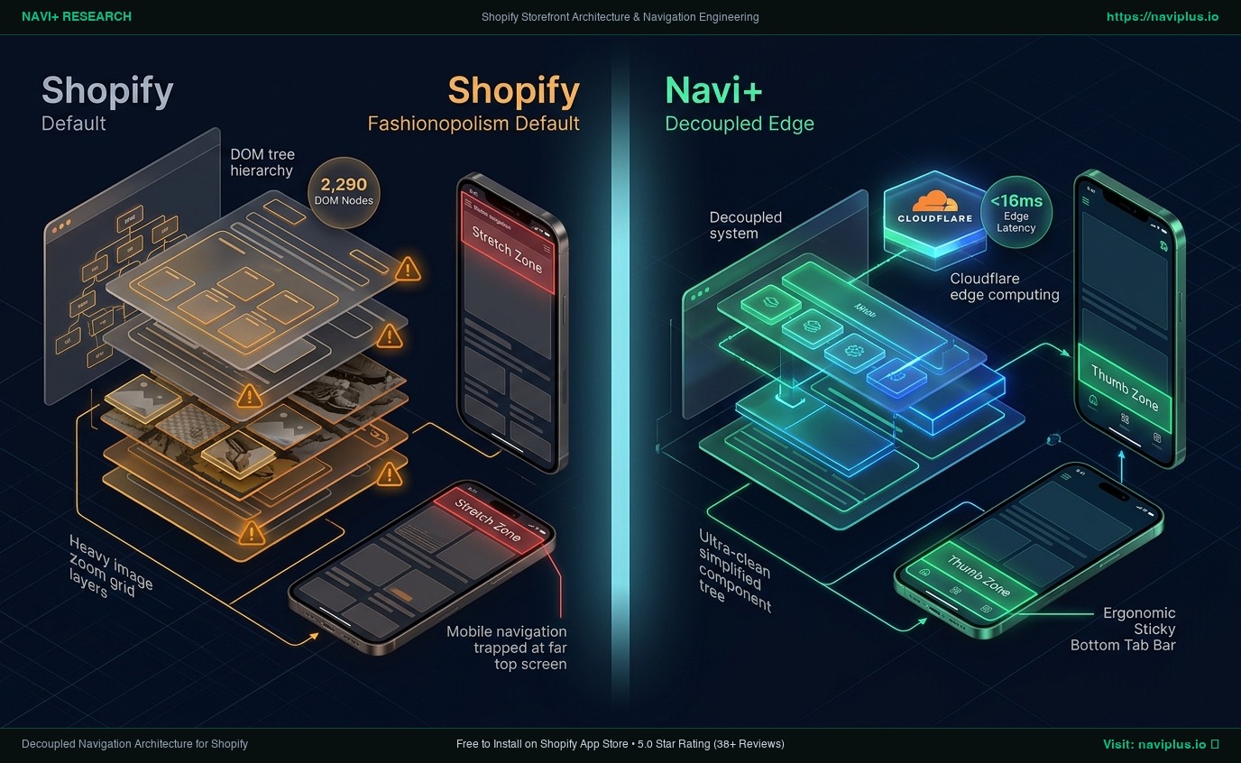 Shopify Fashionopolism Theme Review: High-Volume Apparel Monolith vs. Decoupled Edge Architecture