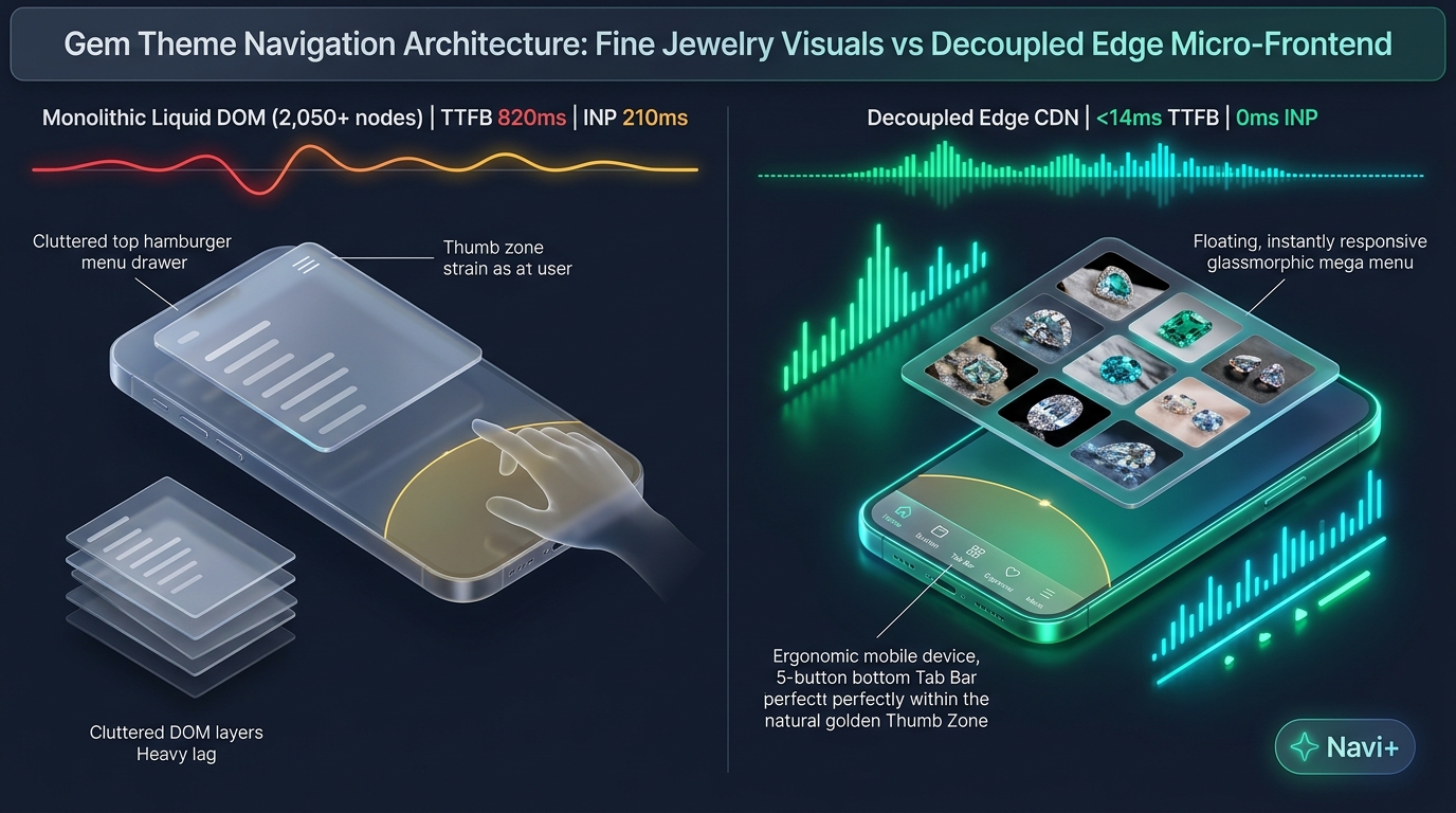 Shopify Gem Theme Review: Archetype Monolith vs. Decoupled Edge Architecture