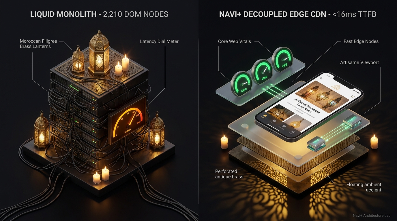 Shopify Fullgenie Theme Review: Textile Bolt Monolith vs. Decoupled Edge Architecture