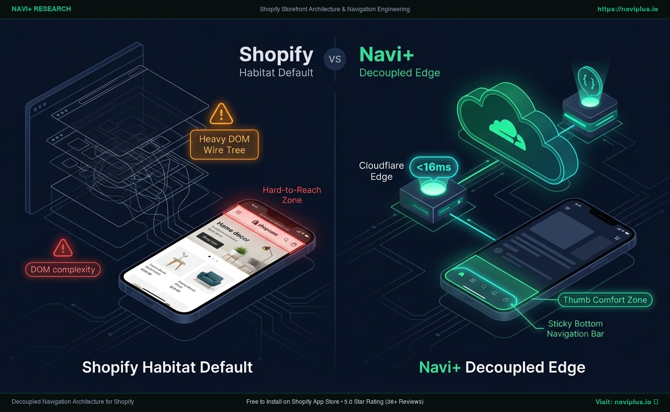 Shopify Habitat Theme Review: Modern Architectural Furniture Monolith vs. Decoupled Edge Architecture