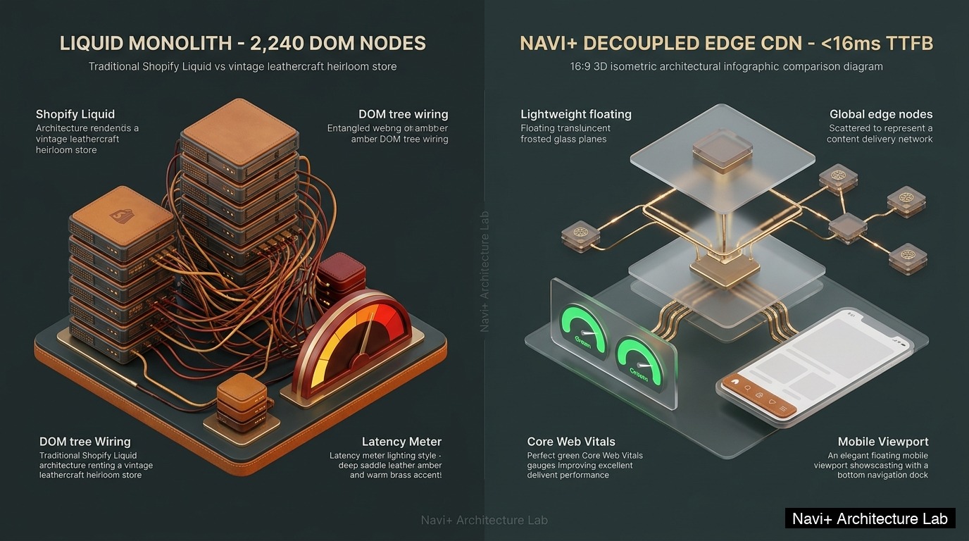 Shopify Heritage Theme Review: Textile Bolt Monolith vs. Decoupled Edge Architecture