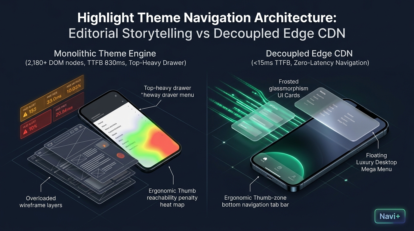 Shopify Highlight Theme Review: Monolith Parallax Architecture vs. Decoupled Edge Engine
