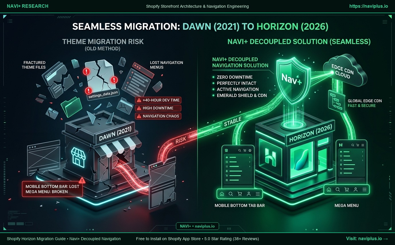 Migrating from Dawn to Horizon and Navi+ Decoupled Navigation Architecture