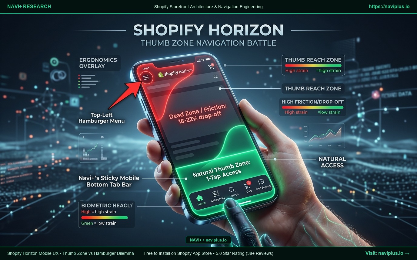 Shopify Horizon Mobile UX: Does the New Flagship Theme Solve the Mobile Hamburger Trap?