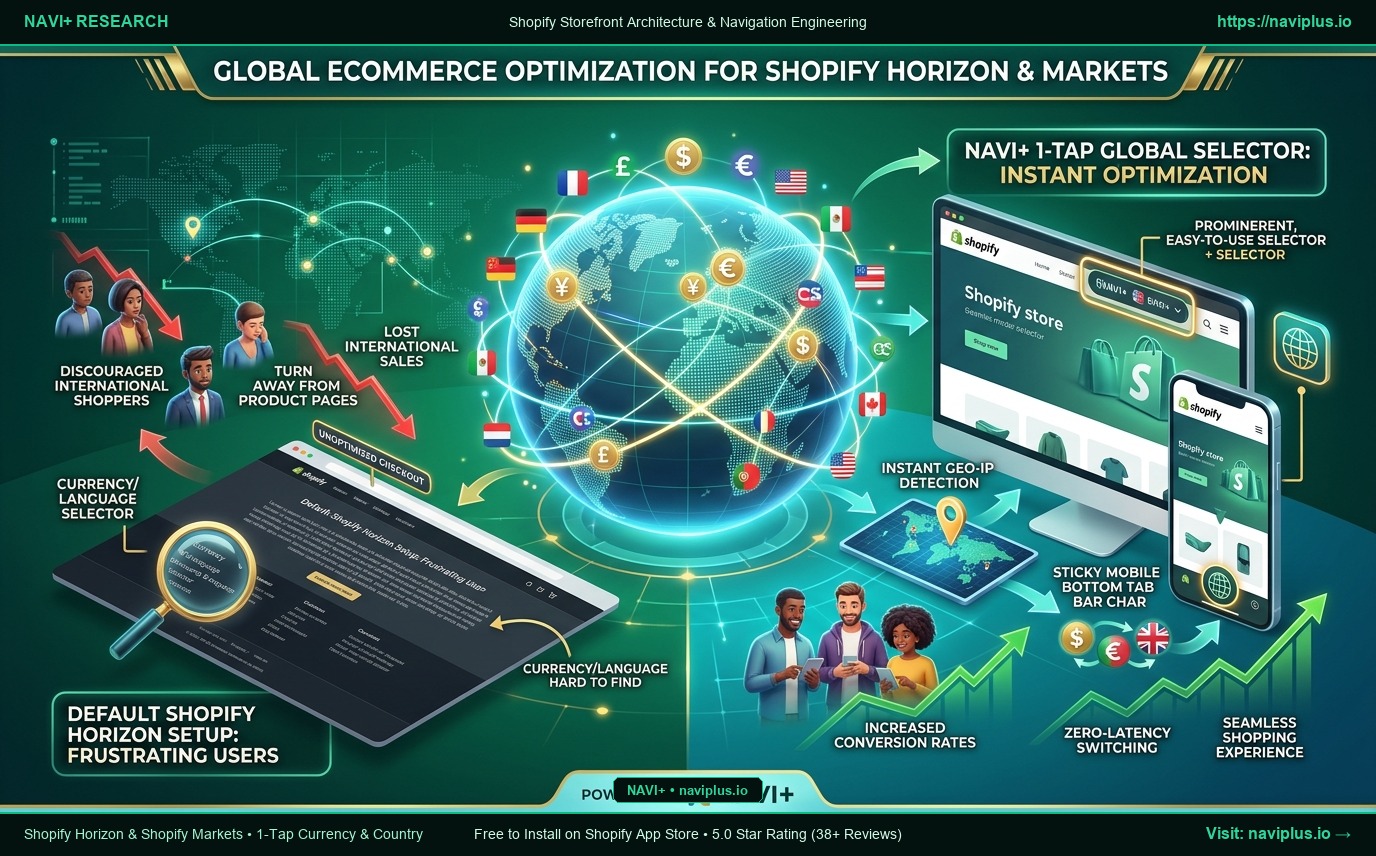Shopify Horizon & Shopify Markets: Multi-Currency, Localization, and Streamlined Navigation with Navi+