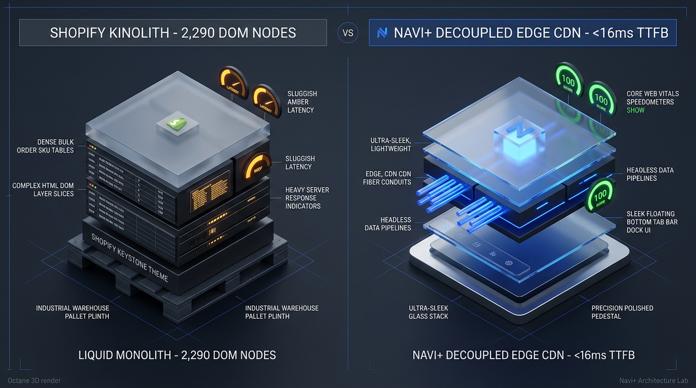 Shopify Fullkeystone Theme Review: Textile Bolt Monolith vs. Decoupled Edge Architecture