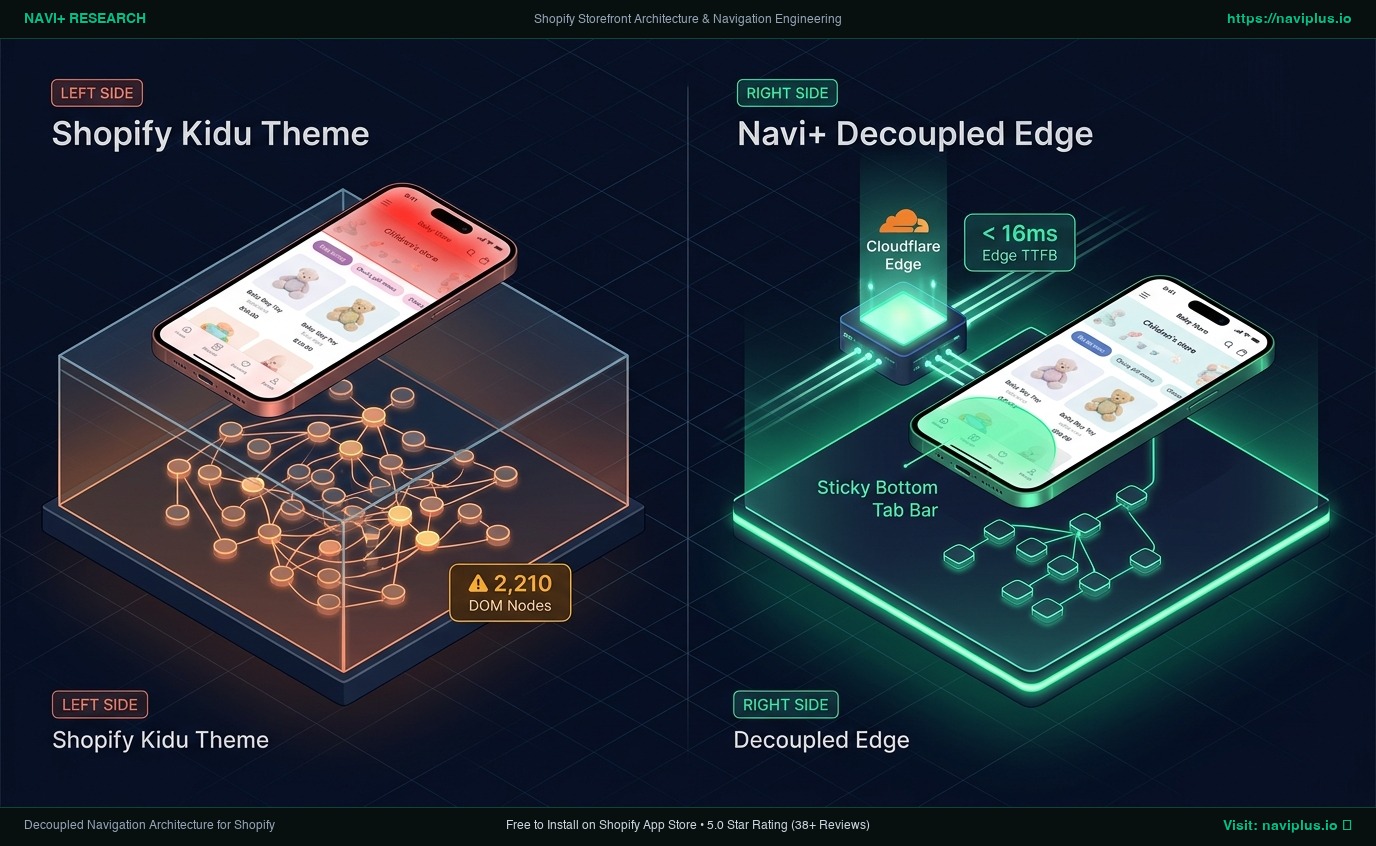 Shopify Kidu Theme Review: Organic Babywear & Gentle Nursery Monolith vs. Decoupled Edge Architecture