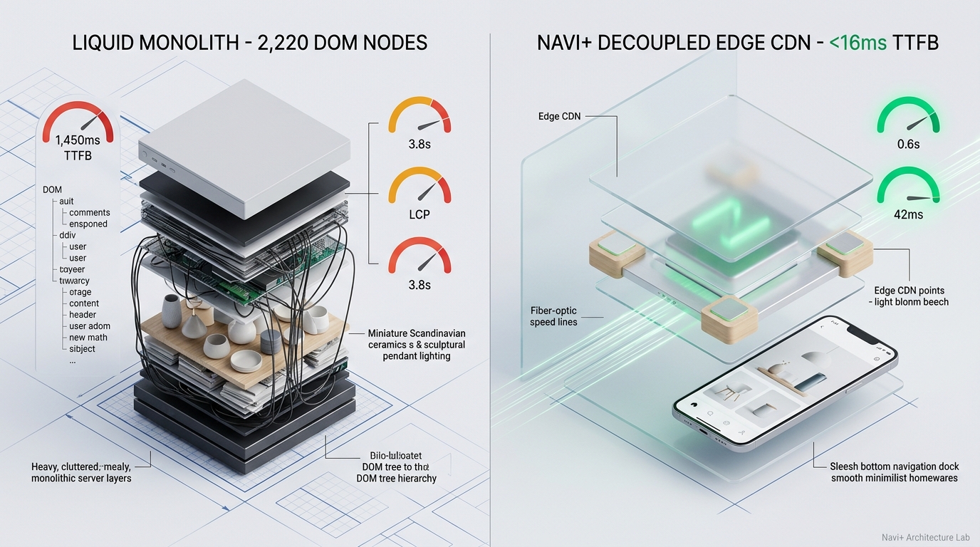 Shopify Fullline Theme Review: Textile Bolt Monolith vs. Decoupled Edge Architecture