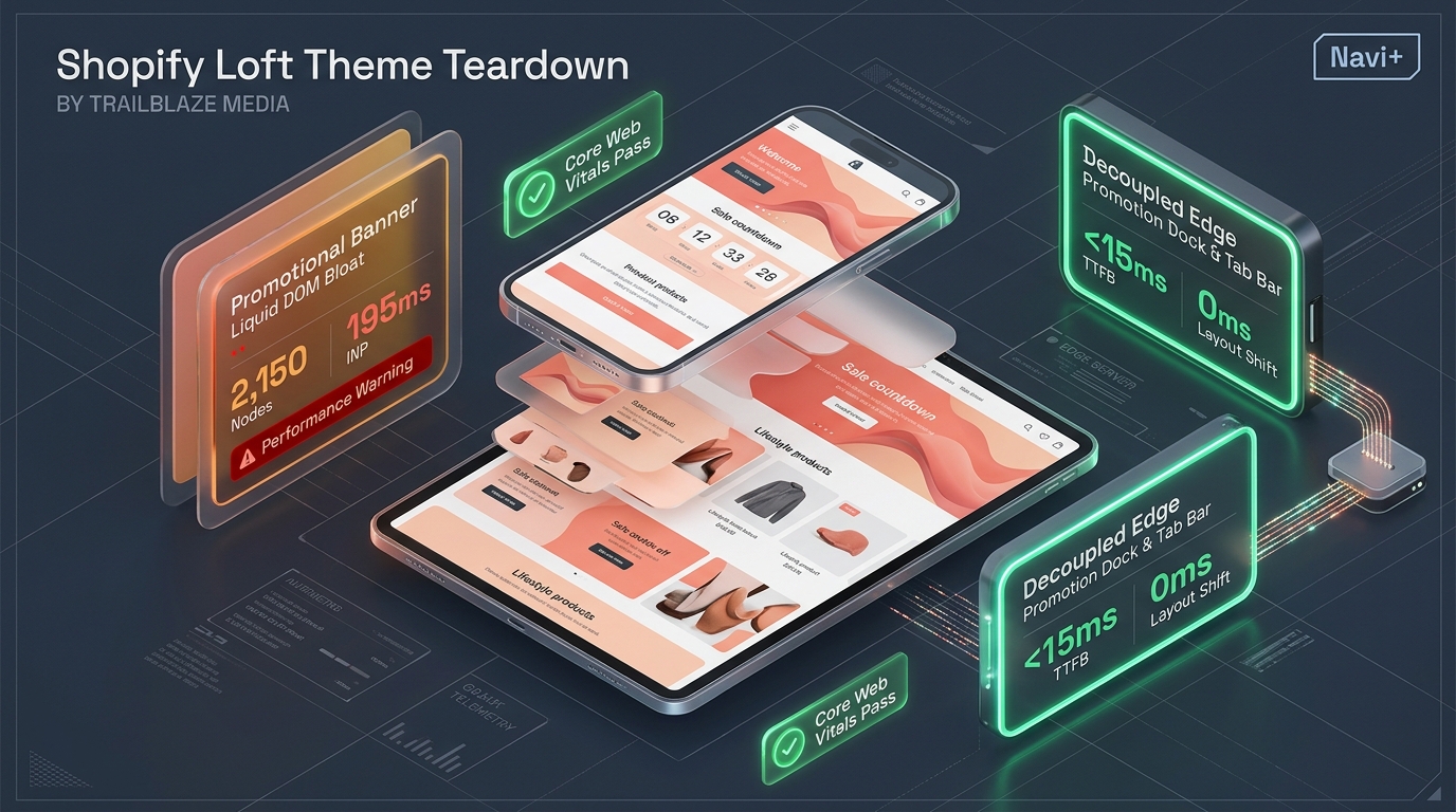 Shopify Loft Theme Review: Trailblaze Media Monolith vs. Decoupled Edge Architecture
