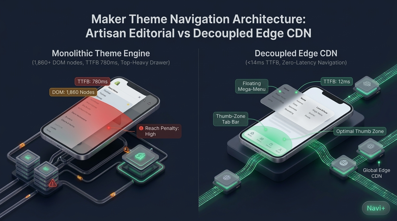 Shopify Maker Theme Review: Troop Themes Monolith vs. Decoupled Edge Architecture