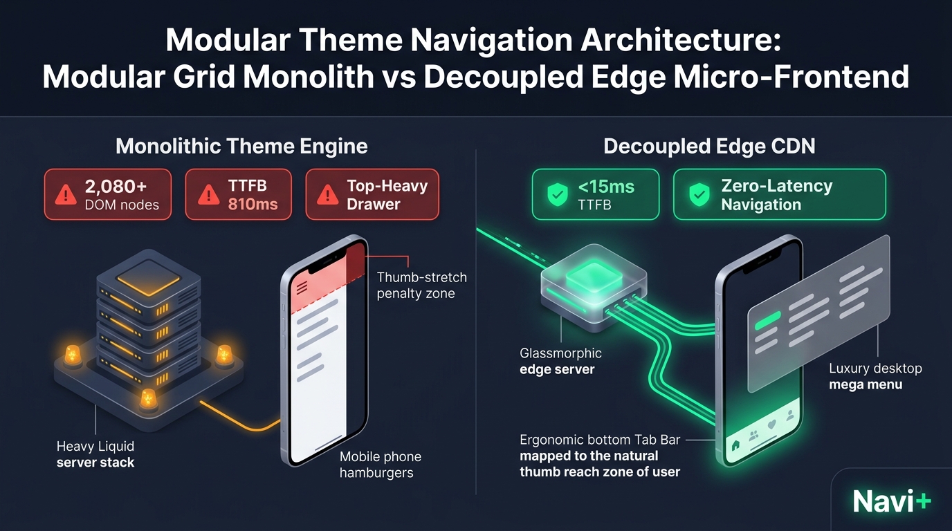 Shopify Modular Theme Review: Prescence Monolith vs. Decoupled Edge Architecture