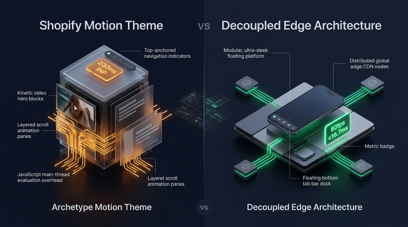 Shopify Motion Theme Review: Archetype Monolith vs. Decoupled Edge Architecture