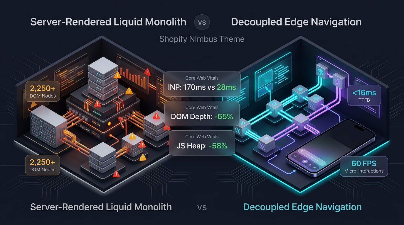 Shopify Nimbus Theme Review: Airy Modern Luxury Fashion vs. Decoupled Edge Architecture