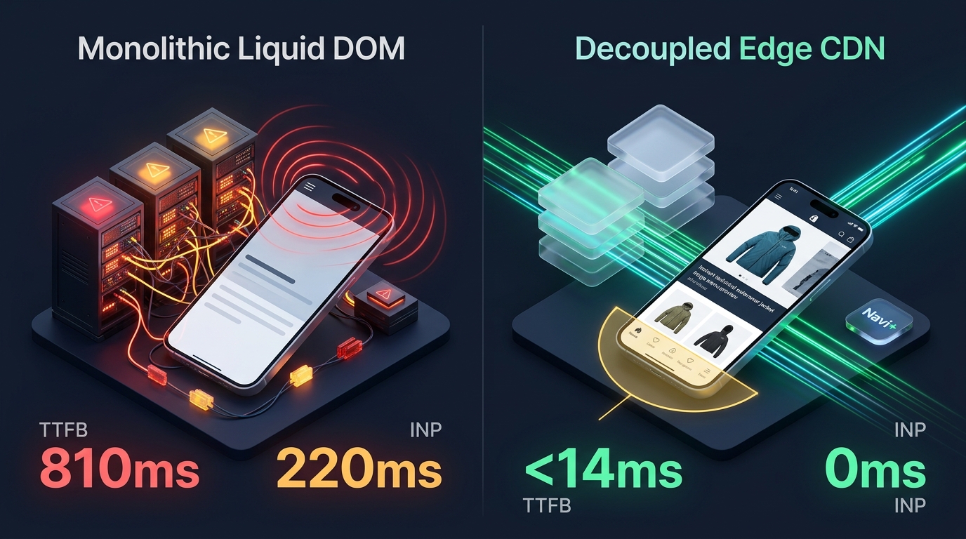 Shopify North Theme Review: Fuel Themes Monolith vs. Decoupled Edge Architektur