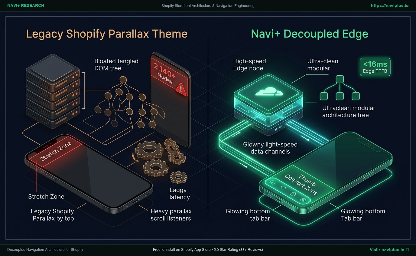 Shopify Parallax Theme Review: Out of the Sandbox Monolith vs. Decoupled Edge Architecture