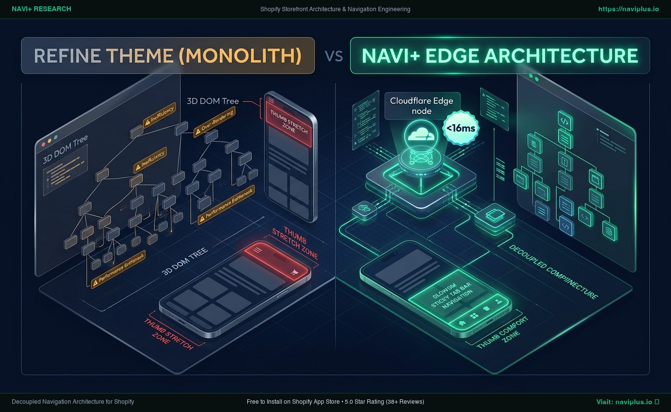 Shopify Refine Theme Review: Curated Lifestyle Boutique Monolith vs. Decoupled Edge Architecture