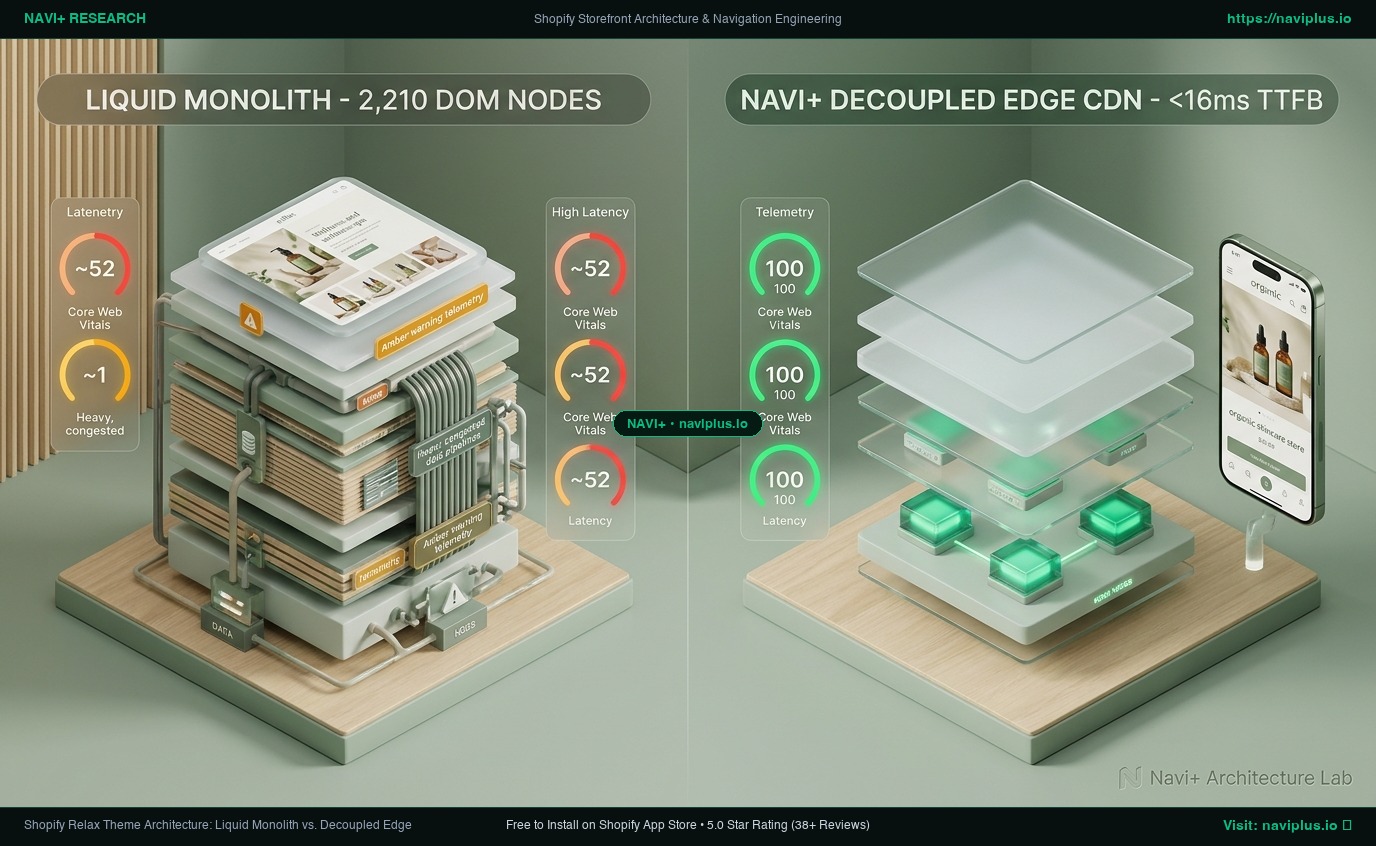 Shopify Relax Theme Review: Holistic Wellness Monolith vs Decoupled Edge Architecture