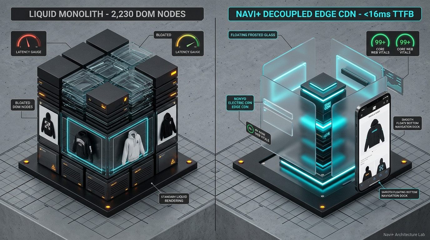 Shopify Rise Theme Review: Textile Bolt Monolith vs. Decoupled Edge Architecture