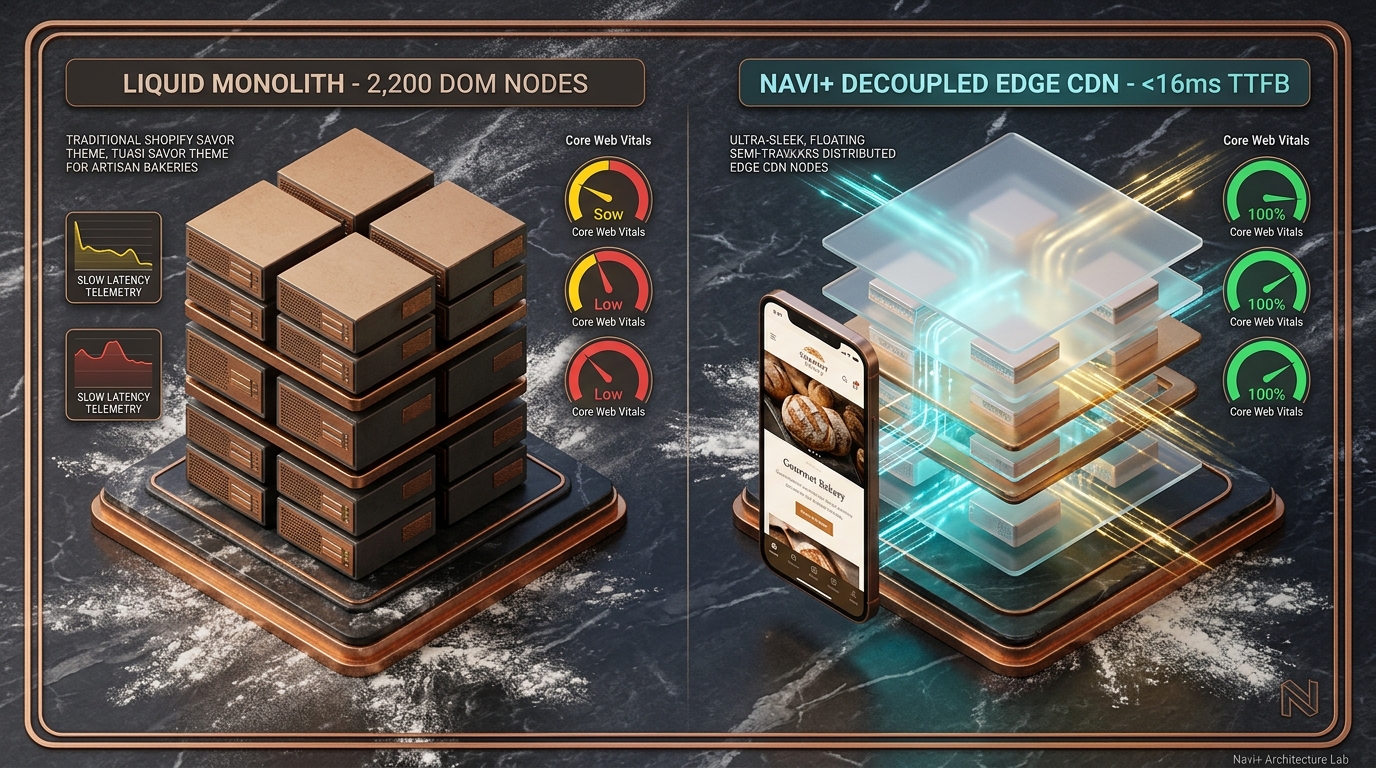 Shopify Savor Theme Review: Textile Bolt Monolith vs. Decoupled Edge Architecture