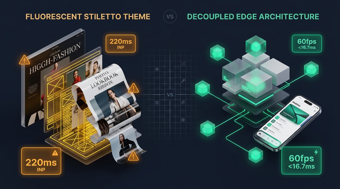 Shopify Stiletto Theme Review: Fluorescent Monolith vs. Decoupled Edge Architecture