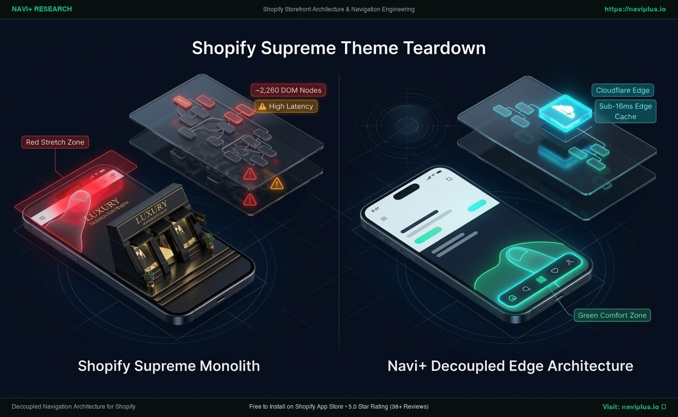 Shopify Supreme Theme Review: Monolith vs. Decoupled Edge Architecture