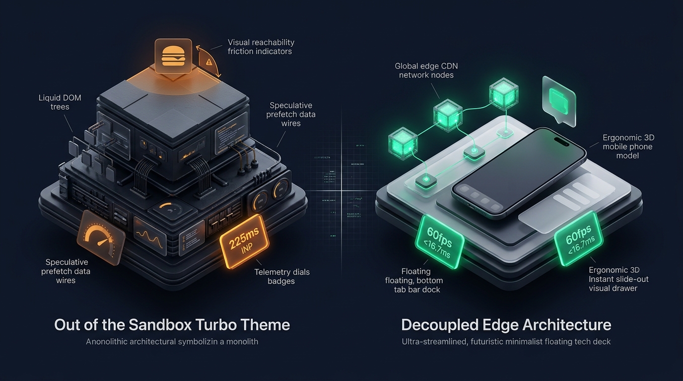 Shopify Turbo Theme Review: Out of the Sandbox Monolith vs. Decoupled Edge Architecture