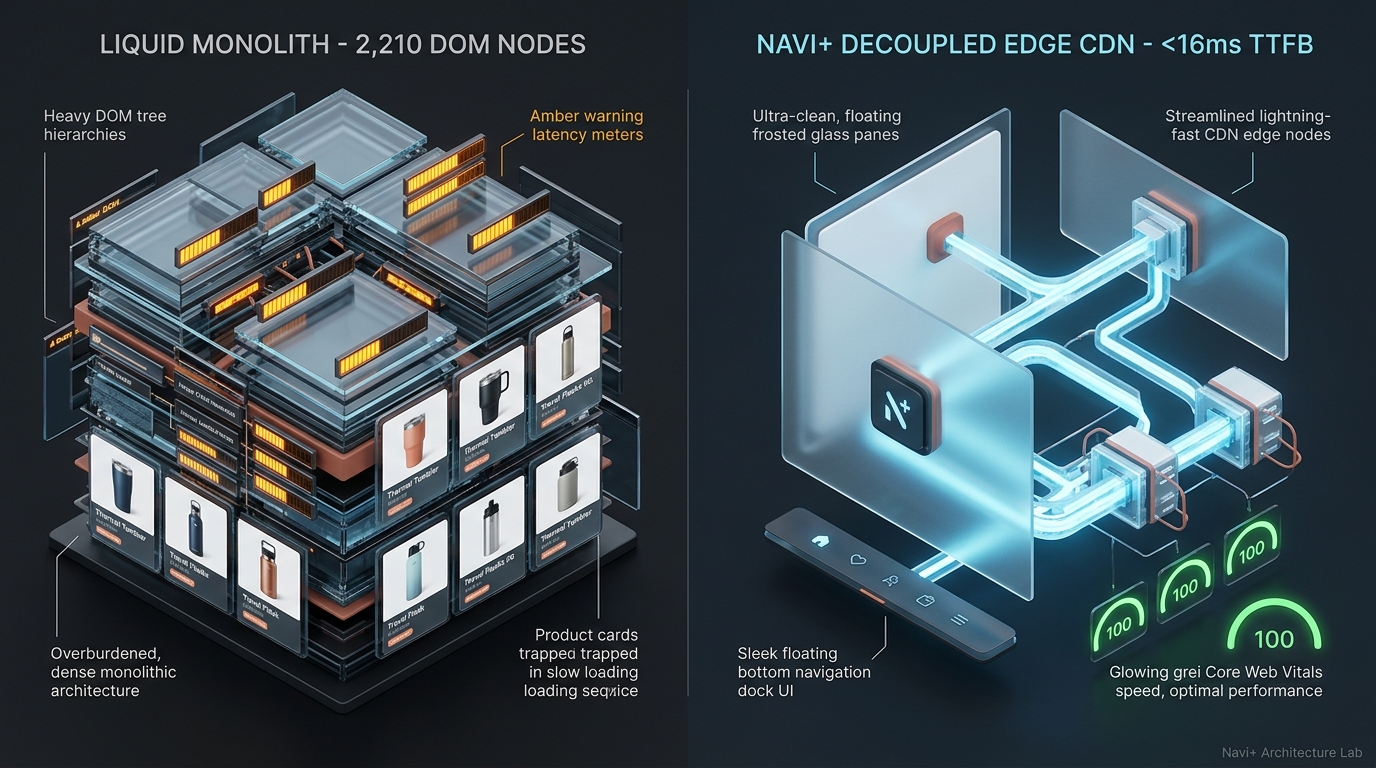 Shopify Vessel Theme Review: Textile Bolt Monolith vs. Decoupled Edge Architecture