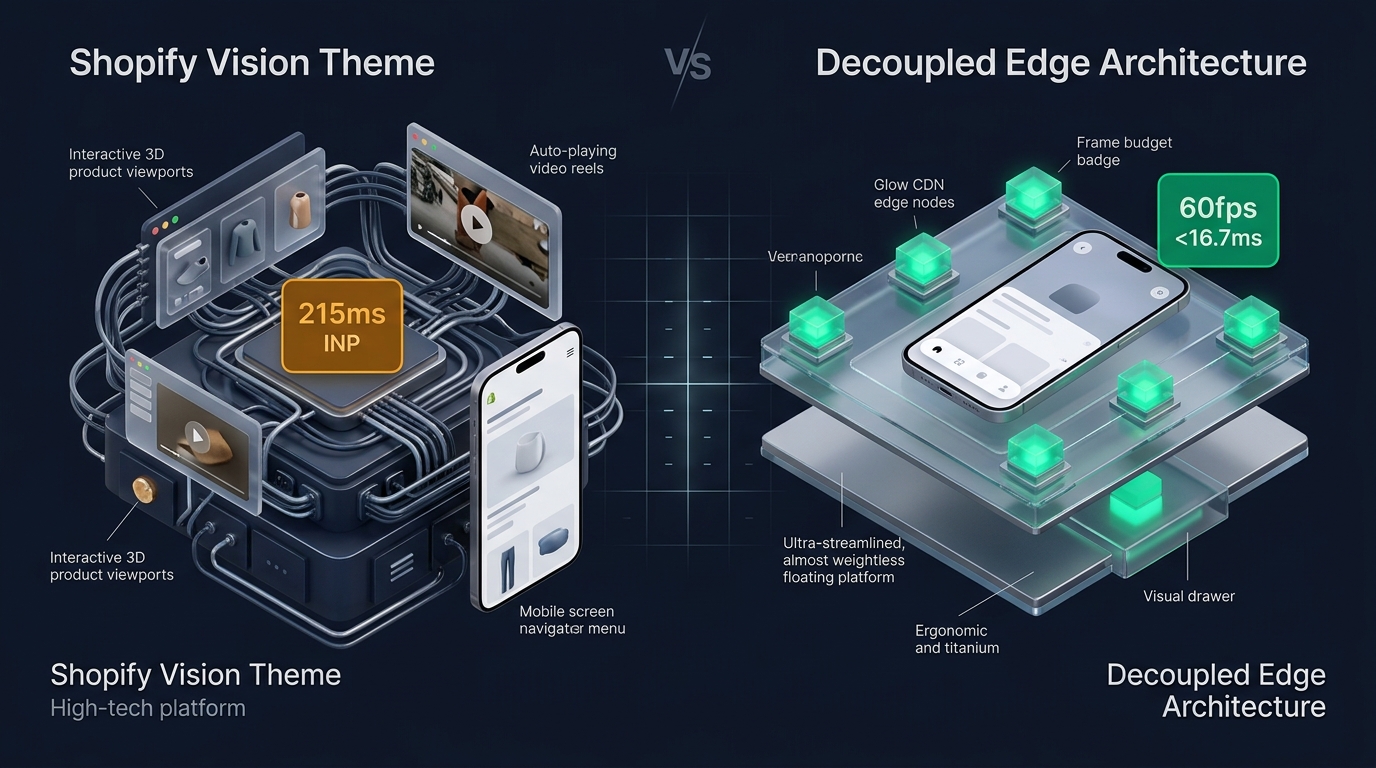 Shopify Vision Theme Review: Fuel Themes Monolith vs. Decoupled Edge Architecture