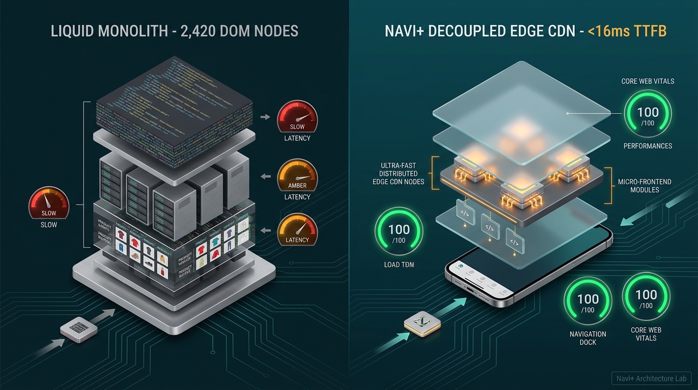 Shopify Woodstock Theme Review: Electronics Superstore Monolith vs. Decoupled Edge Architecture